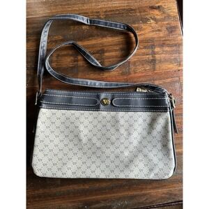 VR Desiree Purse Monogram Retro Crossbody Blue & Gray‎